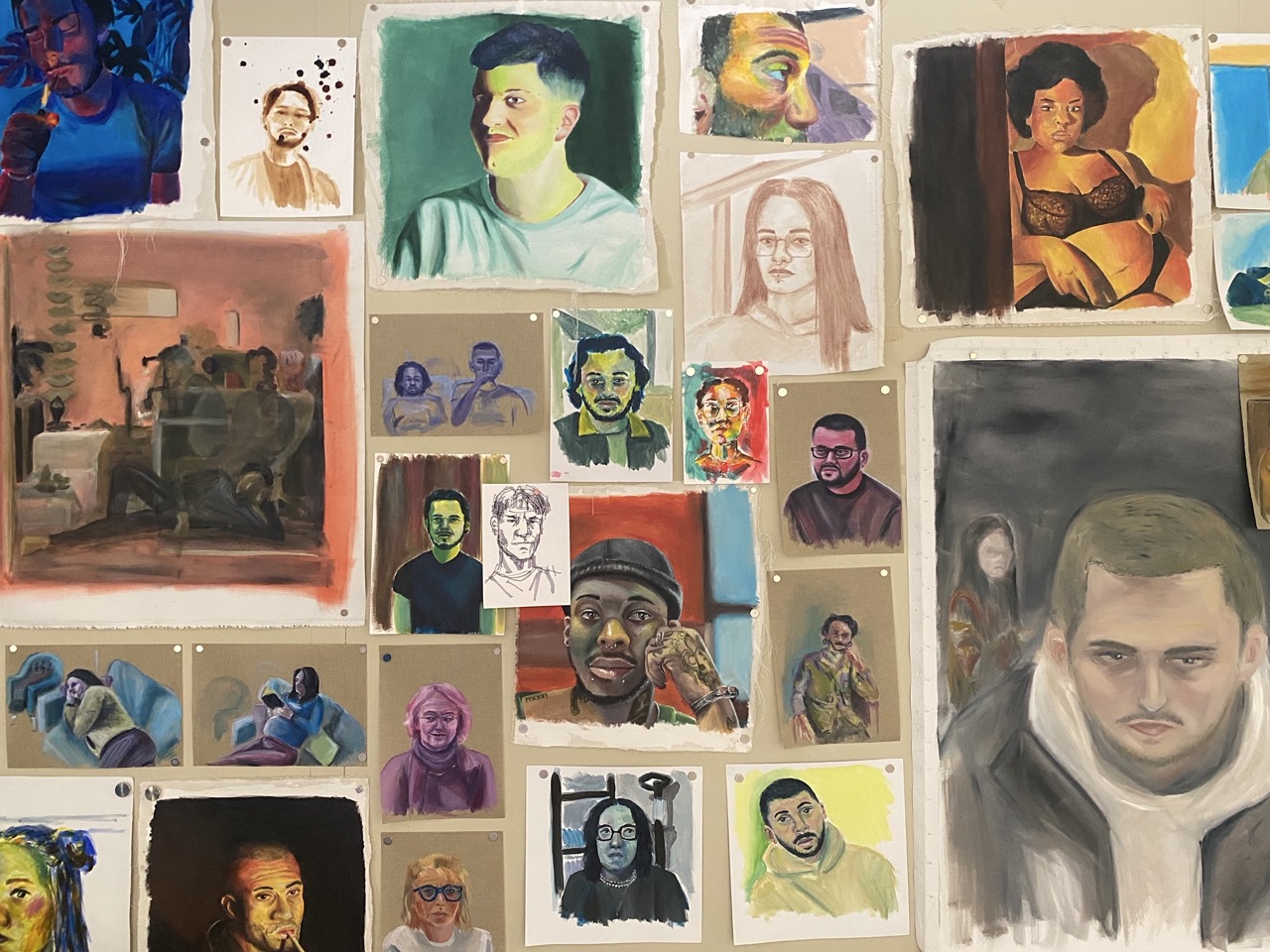 Mur des archives, zoom